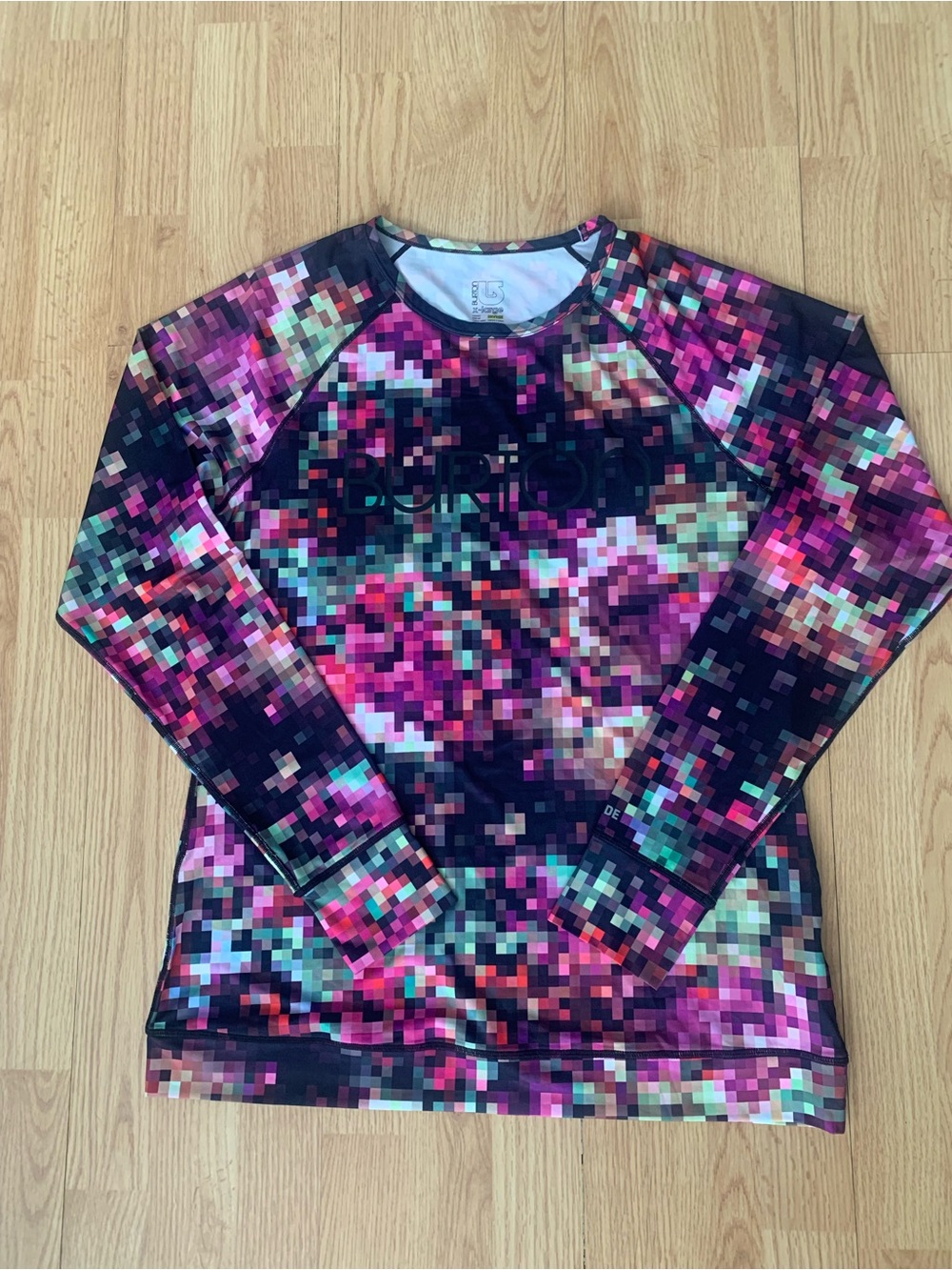 Burton Drydride Women's XL Lightweight Crewneck Bodycon Base Layer Top Thumbhole